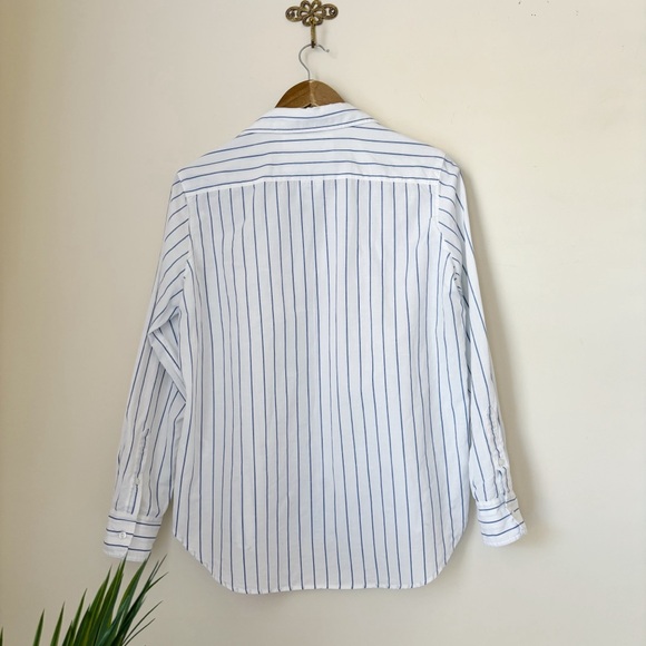 Frank & Eileen Relaxed Button-Up Shirt XS Faded Blue Stripe - Picture 4 of 8
